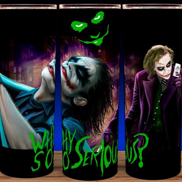 The Joker - Why So Serious Comic Book Villain Cup Mug Tumbler 20oz - Picture 1 of 3